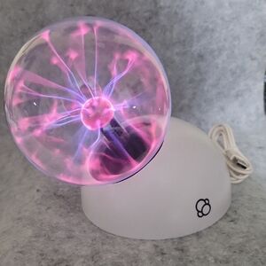 Thames & Kosmos Pink and Purple Plasma Ball Lamp EUC
